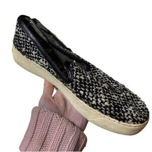Sam Edelman Becker Slip On Black White Sneakers